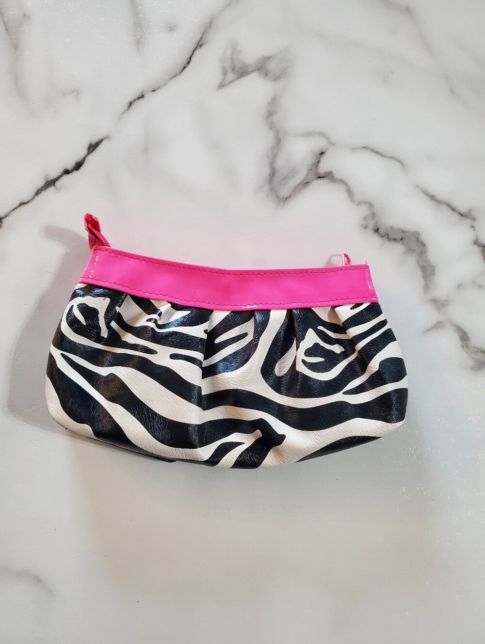 Zebra Print & Hot Pink Make-Up Bag - Picture 9 of 15